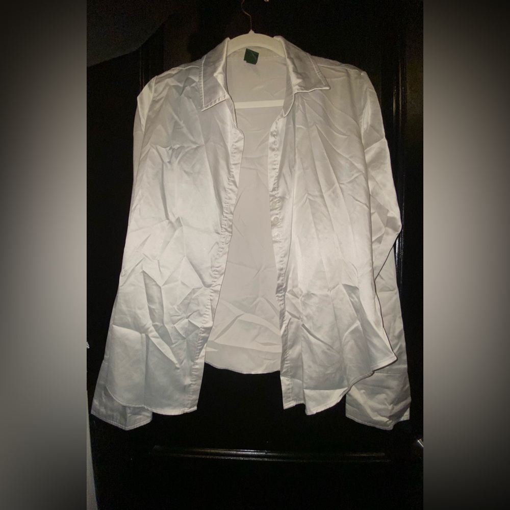Classic White Button-Up Shirt